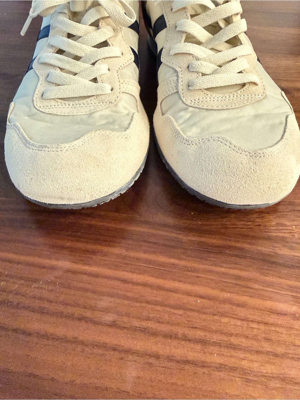 Onitsuka Tiger by Asics Cream and Navy Low-Top Sneakers - Picture 6 of 6
